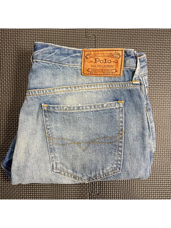 Polo Ralph Lauren Other - Polo Ralph Lauren Mens Distressed Light Wash Denim Jeans Slim Fit Size 29 100% C